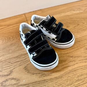 Vans Toddler Black and White Checkered Sneakers